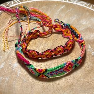 NEW Multicolored Handwoven Cotton Wristband Bracelets